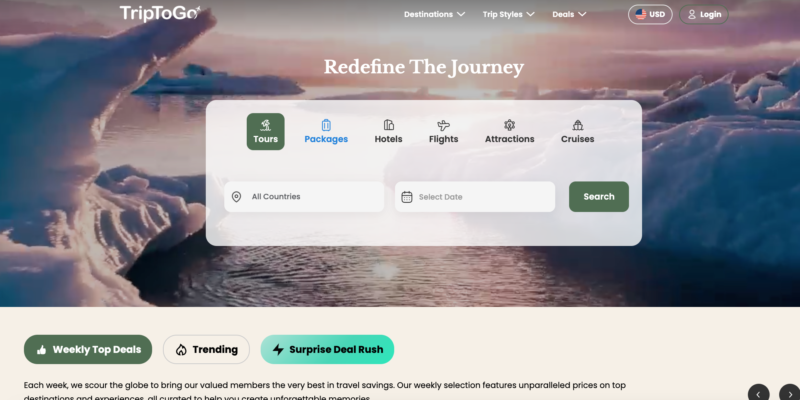 Triptogo – Your Go-To Platform for Seamless, Customizable Travel Experiences