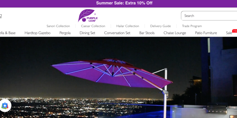 Purple Leaf Outdoor Furniture & Patio Essentials